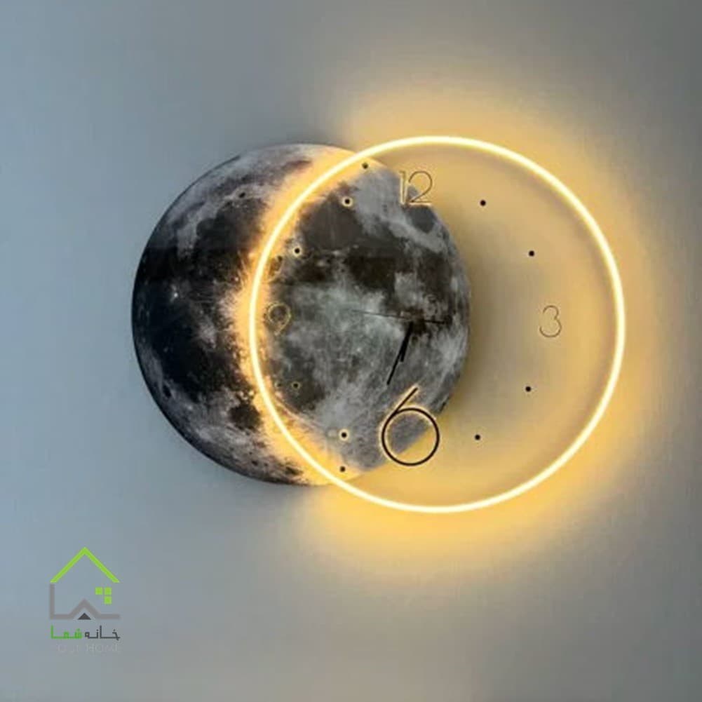 ساعت دیواری طرح ماه